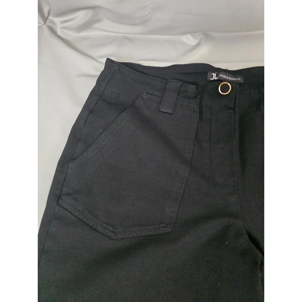 Jules & Leopold Women's Black Pants Size Large L Utility Cargo Casual